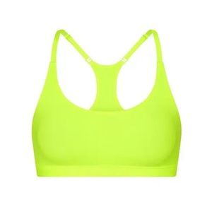 SKIMS Fits Everybody Racerback Bralette in Green Highlighter Green size 3x